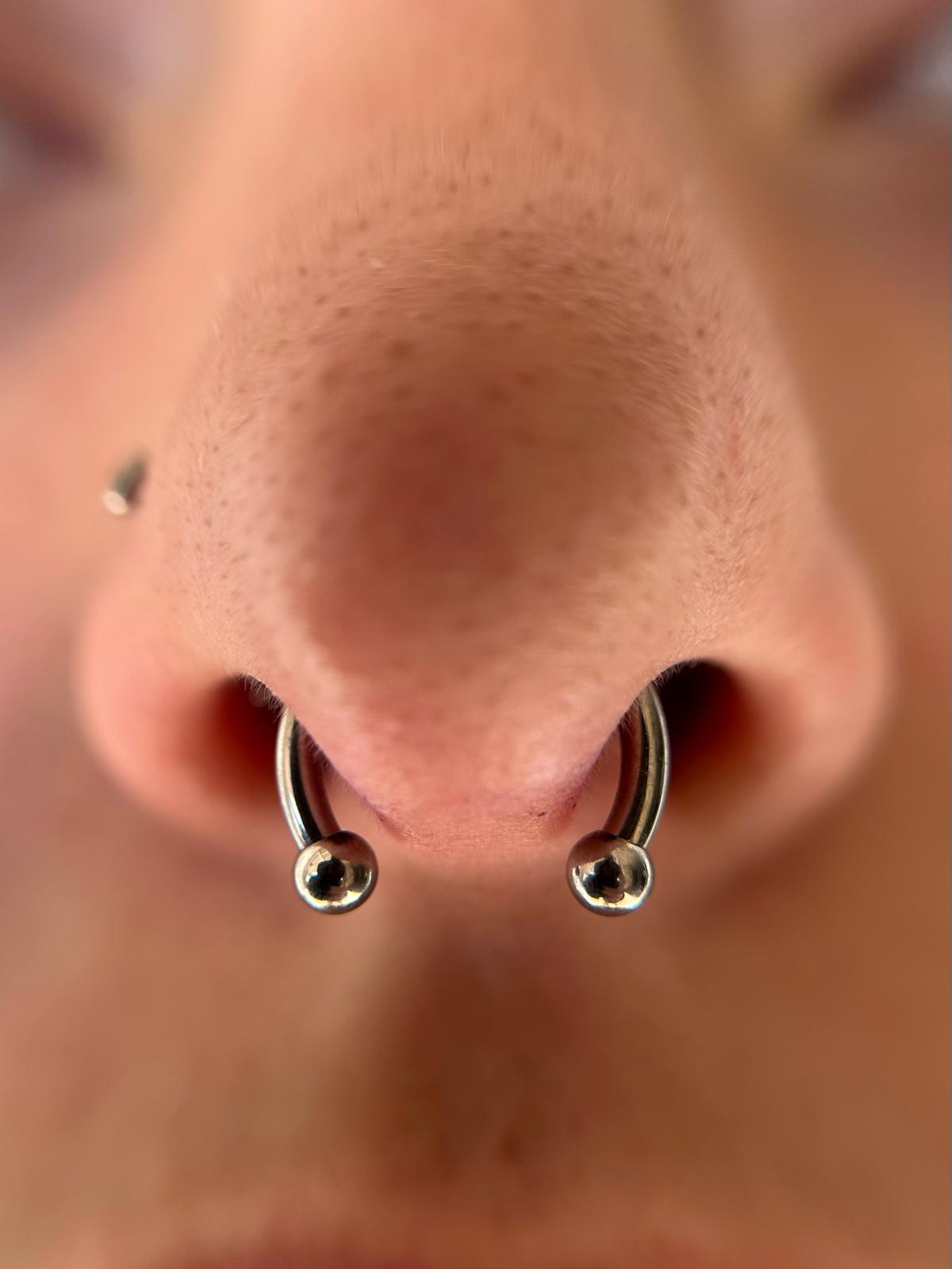 Septum piercing